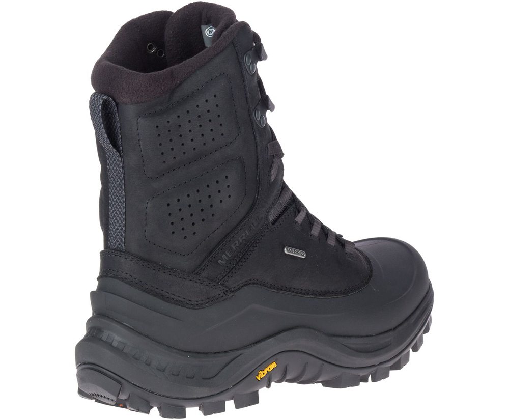 Kozaki Merrell Męskie Czarne - Thermo Overlook 2 Tall Waterproof - 634721-IUF